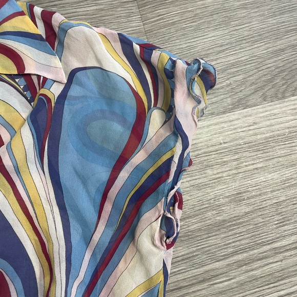 Vintage Claudia Paisley Sheer Crop Top - Picture 5 of 10